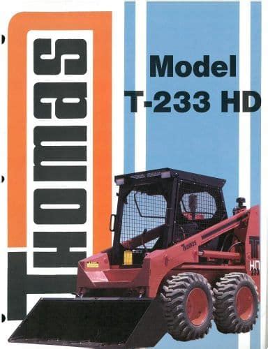 1993 Thomas Equipment T233HD Skid Steer Loader 625CCA 